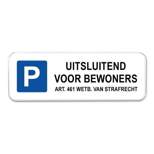parkeerbord-bewoners