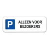 parkeerbord-bezoekers