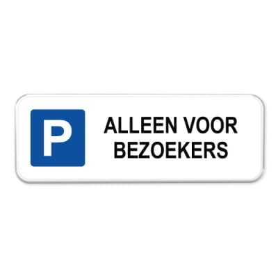parkeerbord-bezoekers