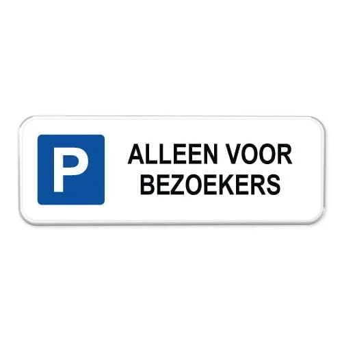parkeerbord-bezoekers