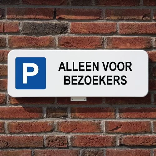 parkeerbord-bezoekers