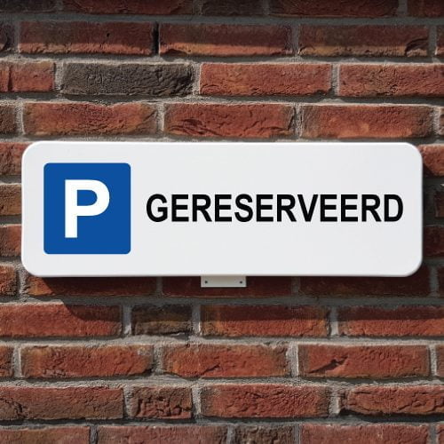 parkeerbord-gereserveerd