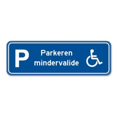 parkeerbord-mindervalide