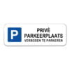 privé-parkeerplaats-bord