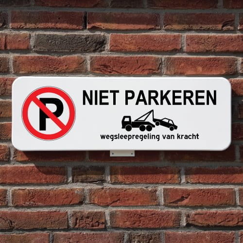 bord-niet-parkeren-1a-muur