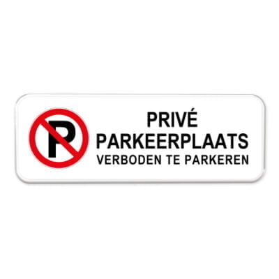 borden-priveparkeerplaats