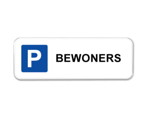 Bewoners borden