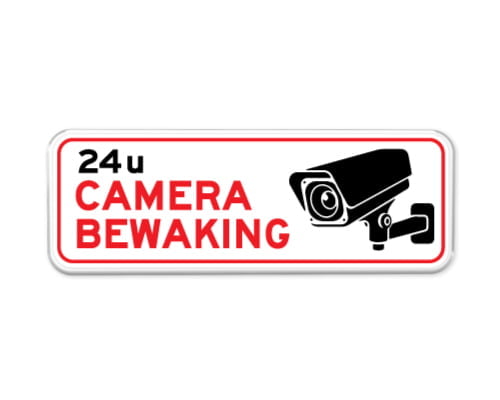 Camerabewaking borden