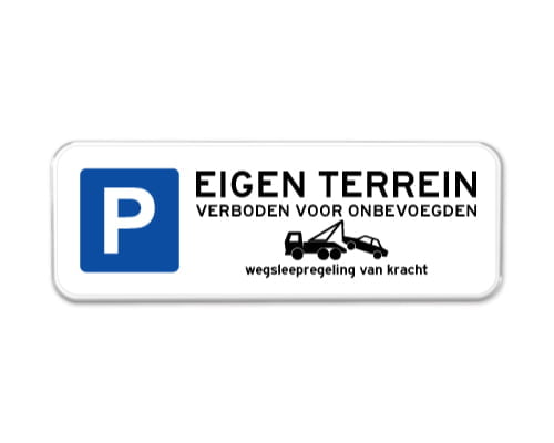 Eigen Terrein borden