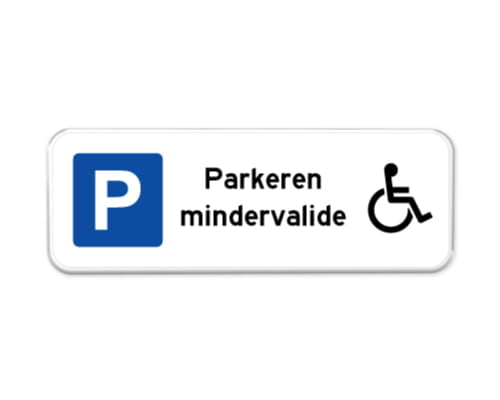 Mindervaliden borden