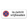 PBS-bord-in-uitrit-vrijhouden