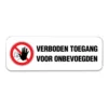 PBS-verboden-toegang-bord-iii