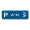 Parkeerbord Arts – blauw