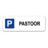 parkeerbord-pastoor